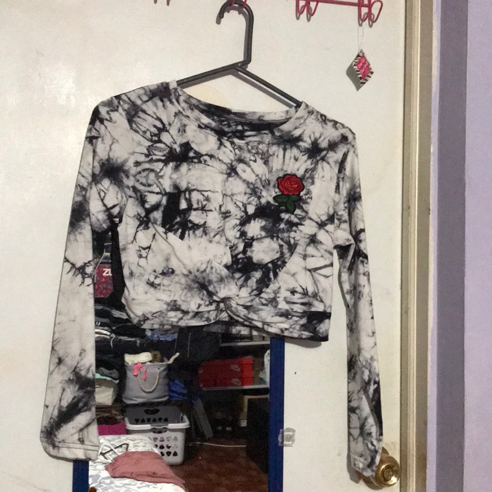Tie dyed crop top